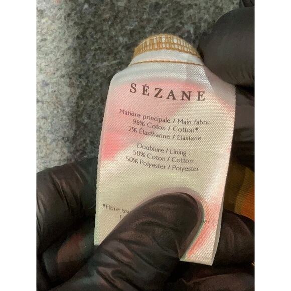 Sezane Khaki Tan Brown Rome High Rise Belted Shorts 34 US 2 - Picture 5 of 5